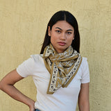 Grand foulard MERCURE Bistre