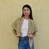 Grand foulard MERCURE Bistre