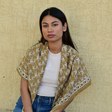 Grand foulard MERCURE Bistre