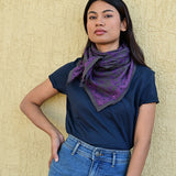 Grand foulard MERCURE Grisaille