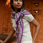 Foulard indien 114 violet