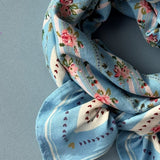 Grand foulard PERSÉE Bleu ciel