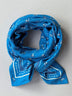 Grand foulard POLINA Bleu cobalt
