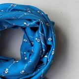 Grand foulard POLINA Bleu cobalt