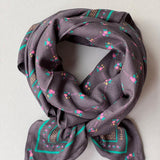 Grand foulard POLINA Bleu marine
