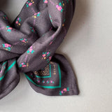 Grand foulard POLINA Bleu marine
