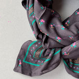 Grand foulard POLINA Bleu marine