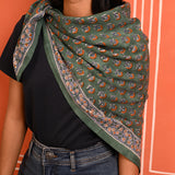 Grand foulard SÉLÉNÉ Vert