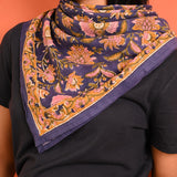Grand foulard THÉODORA Bleu