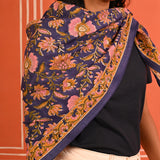 Grand foulard THÉODORA Bleu