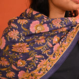 Grand foulard THÉODORA Bleu