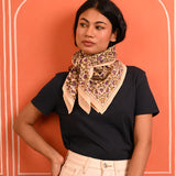 Grand foulard TULIPA Bleu
