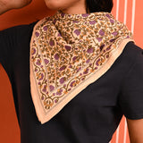 Grand foulard TULIPA Bleu