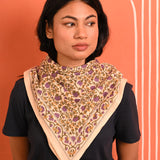 Grand foulard TULIPA Bleu