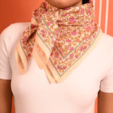 Grand foulard TULIPA Rose