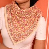 Grand foulard TULIPA Rose
