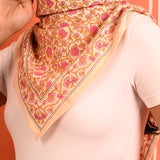 Grand foulard TULIPA Rose