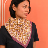 Grand foulard ZÉNON Moutarde