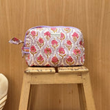 Trousse de toilette femme XL - Éphèse Rose