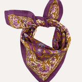 Petit foulard HALICARNASSE Prune