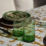 Nappe indienne coton fauve de byzantine