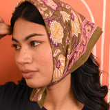 Petit foulard N°114 Kaki