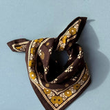 Petit foulard ANASTASE Chocolat