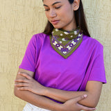 Petit foulard ANASTASE Olive