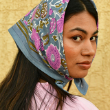 Duo de Petits Foulards – ANI Bleu Horizon & TULIPA Bleu