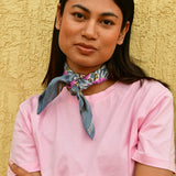 Petit foulard ANI Bleu horizon