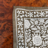 coin supérieur gauche du petit foulard antioche kaki de byzantine