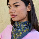 Petit foulard ANTOINETTE Bleu marine