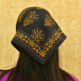 Petit foulard indien fleurs galatie nuit