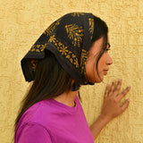 Petit foulard galatie nuit coton byzantine
