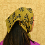 Petit foulard indien galatie vert 
