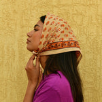 Petit foulard indien coton nika byzantine