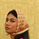 Petit foulard indien petites fleurs nika byzantine