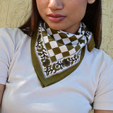 Petit foulard CHECKS Vert