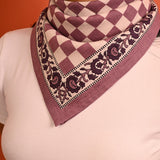 Petit foulard CHECKS Violet