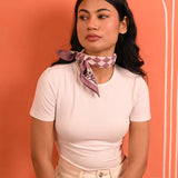 Petit foulard CHECKS Violet