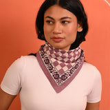 Petit foulard CHECKS Violet