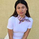 Petit foulard CHECKS Violet