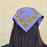 Petit foulard FAUVE Bleu horizon