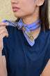 Petit foulard FAUVE Bleu horizon