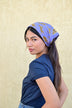 Petit foulard FAUVE Bleu horizon