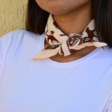 Petit foulard FAUVE Latte