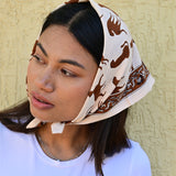 Petit foulard FAUVE Latte