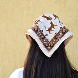 Petit foulard FAUVE Latte