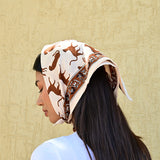 Petit foulard FAUVE Latte
