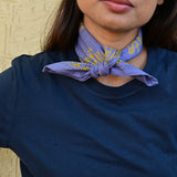 Petit foulard GALATIE Bleu horizon